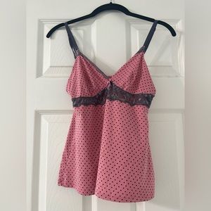 ✭ Pink polka dot pajama tank ✭